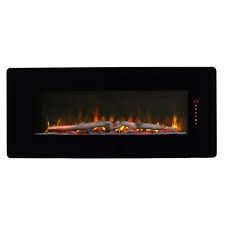 This steel and pebble fireplace can heat up to 300 square feet using two heat settings. Dimplex Winslow Wall Mount Electric Fireplace 42 In Swm4220 Rona