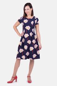 Genäht ist das kleid übrigens blitzschnell. Schnittmuster Jerseykleid Eliza Nahen Fur Frauen Pattydoo