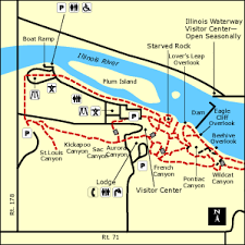 Map starved rock state park illinois. Starved Rock State Park Trail Map Maping Resources
