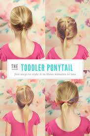 These cute long toddler boy hairstyles are ideal for fine, thick, curly, and wavy hair. Toddler Hairstyles 5 Ways To Dress Up A Kids Ponytail Lipgloss And Crayons