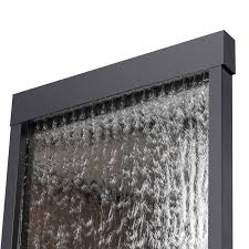 Metal Mirror Waterfall Fountain With Light Waterfall Fountain Stone Decor Indoor Waterfall Wall