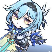 Eula Chibi In 2021 Chibi Mermaid Art Anime Style