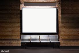 Download Premium Png Of Blank Billboard Mockup In Subway Transparent Png Billboard Mockup Billboard Sign Mockup