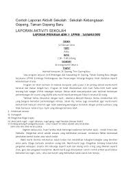Laporan program kerja kepala sekolah tp. Contoh Laporan Aktiviti Sekolah