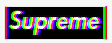The supreme logo is an example of the fashion industry logo from united states. Supreme Png Tumblr Supreme Logo Glitch Png Transparent Png Kindpng