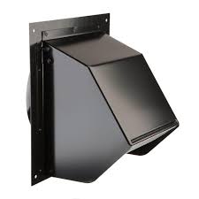 Detach the double filter and remove the covering beneath the hood. Broan Nutone Wall Cap For Exhaust Fan Or Range Hood With 6 In Round Duct In Black 843bl The Home Depot