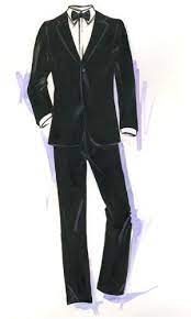 Armani Tuxedo By Jennifer Lilya Fashion Drawing Dresses Fashion Design Sketches Fashion Figures