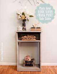Put some newspaper or cardboard underneath the feet so that you can paint them without your. Paris Grey Painted Accent Table How To Nest For Less