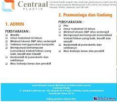 Maybe you would like to learn more about one of these? Lowongan Kerja Centraal Plastik Purwokerto Februari 2021