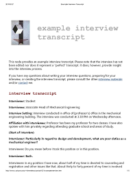 So what ties matt to a specific culture? Pdf Example Interview Transcript Gloria Lance Academia Edu