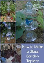 Glass Totem Tutorial Glass Garden Art Glass Garden Flowers Garden Whimsy