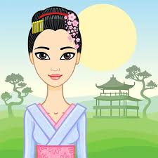 Vectores de Japanese wife, imágenes vectoriales