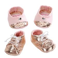 Zapf Baby Annabell Gold Shoes - 2 Designs (ZF794579)