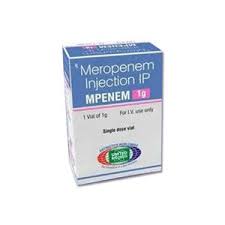 Meropenem is used in infections of various body parts like skin and soft tissues, urinary tract, blood, brain, and lungs. Mpenem 1gm Meropenem Injection At Lowest Cost Wholesale Supplier And Exporter