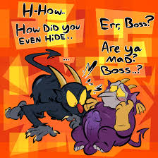 Rule 34 Dev - cuphead_(game) demon devil duo erection king_dice male  male_only penis prince_albert_piercing sleazeboss the_devil_(cuphead)  yaoi|3644400968