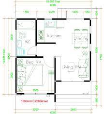 You don't have to sacrifice style for function, promise! House Design Plans 6x6 With One Bedrooms Gable Roof Samphoas Plan