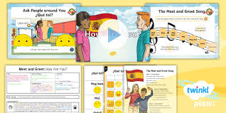 How to say how are you in spanish. Spanish Meet And Greet How Are You Year 3 Lesson Pack 3