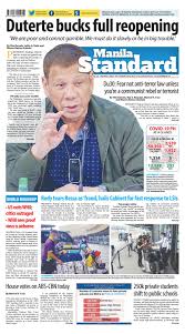 Make your own tabloid newspaper. Manila Standard 2020 July 9 Thursday By Manila Standard Issuu