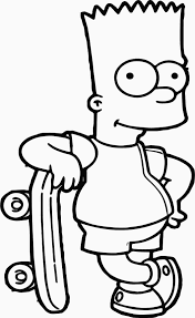 Bart Simpson Para Colorear