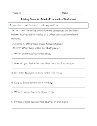 Englishlinx Com Punctuation Worksheets Punctuation Worksheets This Or That Questions 1st Grade Worksheets