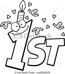 Vectors Illustration Of Cartoon 1st Birthday A Cartoon Illustration Of The Text Csp23 Birthday Coloring Pages Happy Birthday Coloring Pages Coloring Pages