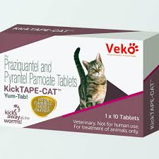 How worms in cats are contracted. Veko Kick Tape Cat Dewormer 10 Tabs Loyalpetzone