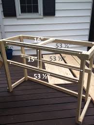 Set the depth gauge on your circular saw for 2 deep and set the rip fence for 2 wide. Diy Outdoor Bar With Built In Cooler