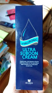 Helps to replenish moisture in the skin. Review Mizon Hyaluronic Ultra Suboon Cream The World Of Blue