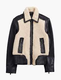 Sherpa Leather Jacket Lucky Brand Jackets Coats For Women Boho Jacket