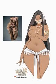 Rule 34 - Ancient History Armlet Bead Necklace Bindi Brown Body  Dark-skinned Female Harem Girl Harem Outfit Hiding Breasts History Hu Dako  Huge Breasts Indian Indian Female Long Hair Mouth Veil Nature