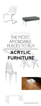 I Ve Rounded Up The Most Affordable Places To Buy Acrylic Furniture Check Out My Cheap Acrylic Fur Acrylic Furniture Acrylic Furniture Decor Furniture Acrylic