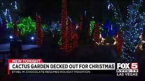 The ponds from the waste water facility attract many of the birds that inhabit the gardens. Fox5 Las Vegas Ethel M Lights Up Cactus Garden For Holiday Season Facebook