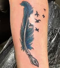 2002 em algarismo romano tattoo; Feather Tattoo Ideas Guide On Meaning And History Tattoo Stylist