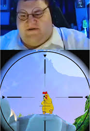 Peter in The Chicken Versus Crocodile