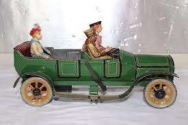 Antique Early Germany Bing Touring Roadster Tin Litho Clockwork Toy Car Toy Car Toys Antique Toys