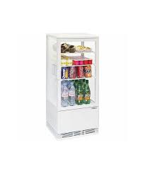 Mini Vitrine Refrigeree Froid Positif Ventile 78l Blanche Casselin