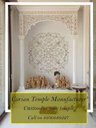 Corian Temple Manufacturer 123ply Is The Biggest Dupont Corian Dealers And Distributors In Delhi Ncr Pooja Room Door Design Room Door Design Pooja Room Design