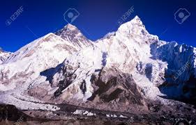Mount Everest With Clear Blue Sky In The Nepal Himalaya Mountain Stock Photo Picture And Royalty Free Image Image 18871923