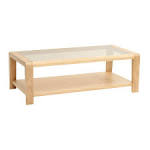 Oak Coffee Table With Glass Top - Foter