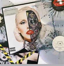 New CHRISTINA AGUILERA Bionic Urban UO Grey Splatter Vinyl 3 LP Set