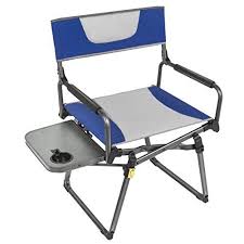Portal Aluminum Portable Folding Directors Chair With Armrest Table And Cup Holder Blue Details Can Be Found By Directors Chair Chair Pads Bag Accessories