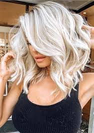 40 Awesome Blond Hair Colors For Medium Length Hair In 2019 Fashionsfield Medium Length Hair Styles Hair Lengths Icy Blonde Hair