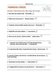 From christmas anthems and traditions, to song lyrics and books, these 12 christmas quizzes are filled with festive fun! Finish It Off Guided Writing Guess The Song Lyrics Esl Efl