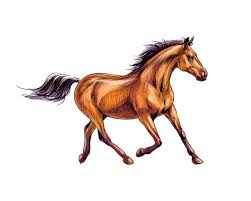 Pferde sind nicht leicht zu. Pferd Skizze Schatten Kostenlose Icon