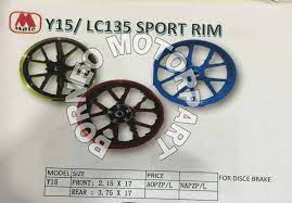 Видео y15zr masuk rim rcb 1.6 sp522 dan tayar basikal канала bob yp. Y15zr Sport Rim Size Front Borneo Motorpart Malaysia Facebook