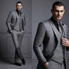 View our full collection of groom and groomsmen suits. New Fashion Handsome Dark Gray Mens Suit Groom Suit Wedding Suits For Best Men Slim Fit Groom Tuxedos For Man Jacket Vest Pant Tailor Made Suits Aliexpress