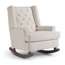 Best Home Furnishings Ames Upholstered Runner Rocker Snow In 2020 White Rocking Chair Nursery Goods Home Furnishings Home Furnishings