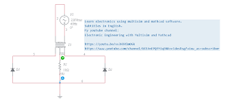A single phase full wave diode bridge rectifier circuit using multisim 12.0. The Full Wave Rectifier Multisim Live
