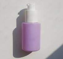 Purple Glass Bottle for Skincare with White Pump - Skincare Packaging