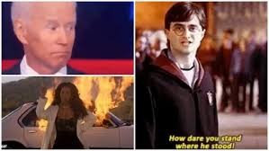 Dec 03, 2018 · how dare you stand where he stood is a quote from the film harry potter and the deathly hallows part 2. Second Democratic Debate Best Memes Reactions Heavy Com